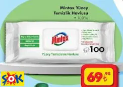 MİNTAX YÜZEY TEMİZLİK HAVLUSU 100'LÜ